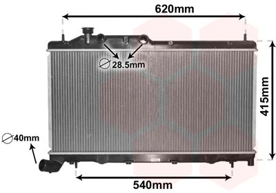 VAN WEZEL radiatorius, variklio aušinimas 51002105